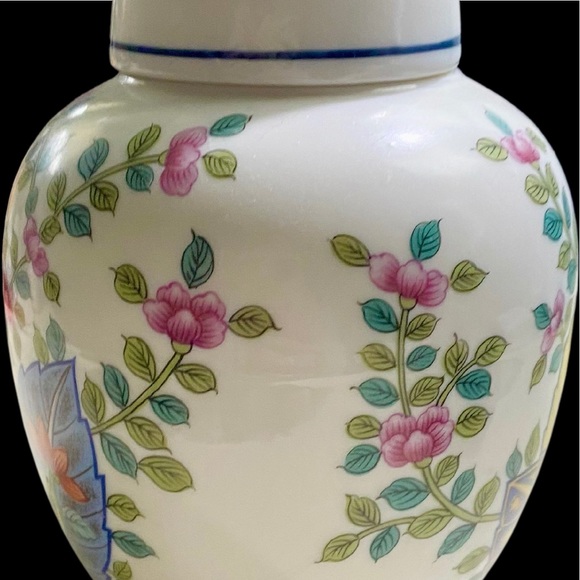 Seymour Mann Tobacco Leaf Porcelain Ginger Jar - Picture 9 of 12
